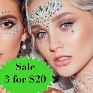 URBAN OUTFITTERS face GEMS body jewelry rhinestones makeup stickers adhesive NEW